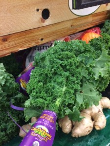 Here's some kale. Eww.