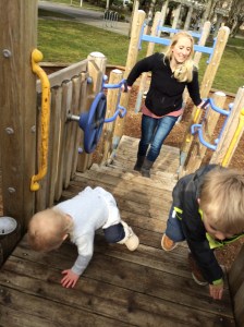 How can those short little legs climb so many steps??